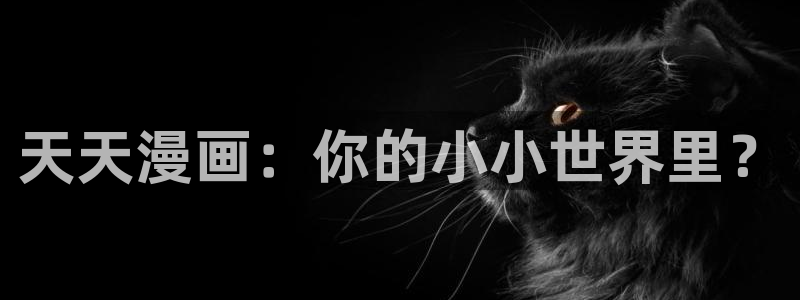 韩漫网站汗汗漫画：天天漫画：你的小小世界里？