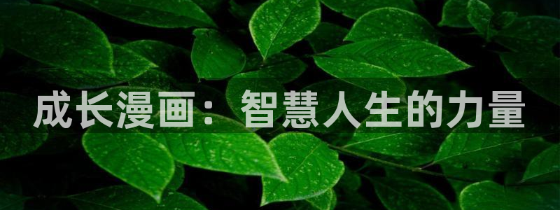 歪歪汗汗漫画在线看：成长漫画：智慧人生的力量